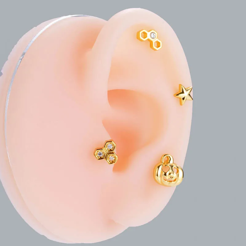 Cartilage Piercing Small Studs For Second Ear Piercing 18g Flatback  Earrings 1Piece 20G Stainless Steel Cartilage Earring
