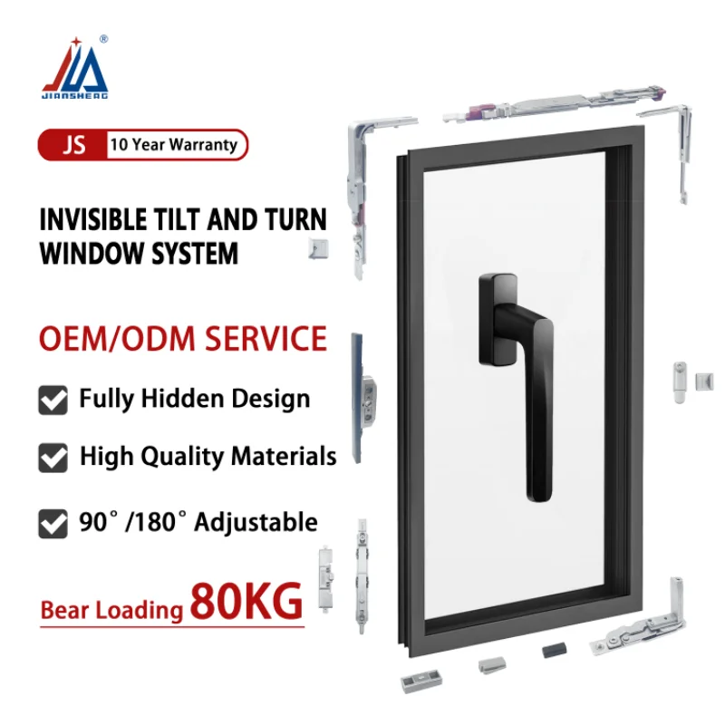 High Security Door Window Accessories Casement Aluminum Tilt and Turn windows Accessories Hardware System