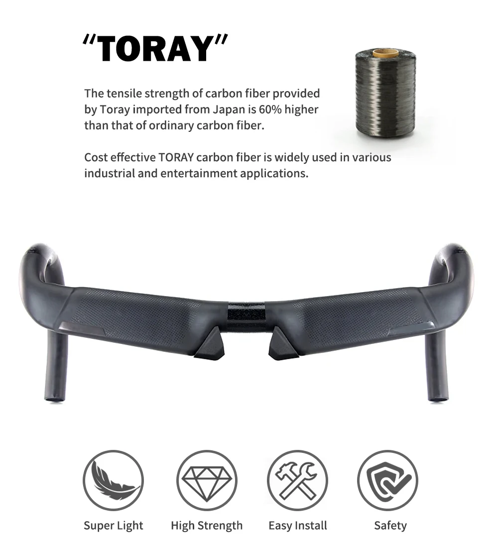 Description Picture 6 of itemroad Bike Integrated Handlebar S-W SL7 Carbon Handlebars Matte 31.8mm 400/420/440mm Alloy Bike Stem 90/100/110mm Bicycle Parts