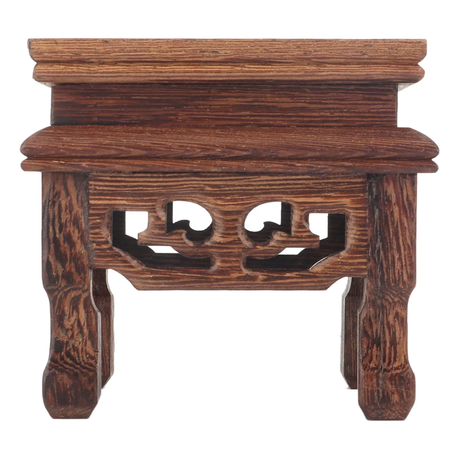 Wooden Flower Plant Display Stand Squared Stable Retro Style Durable Wood Widely Used Wooden Riser For Plant Teapot
