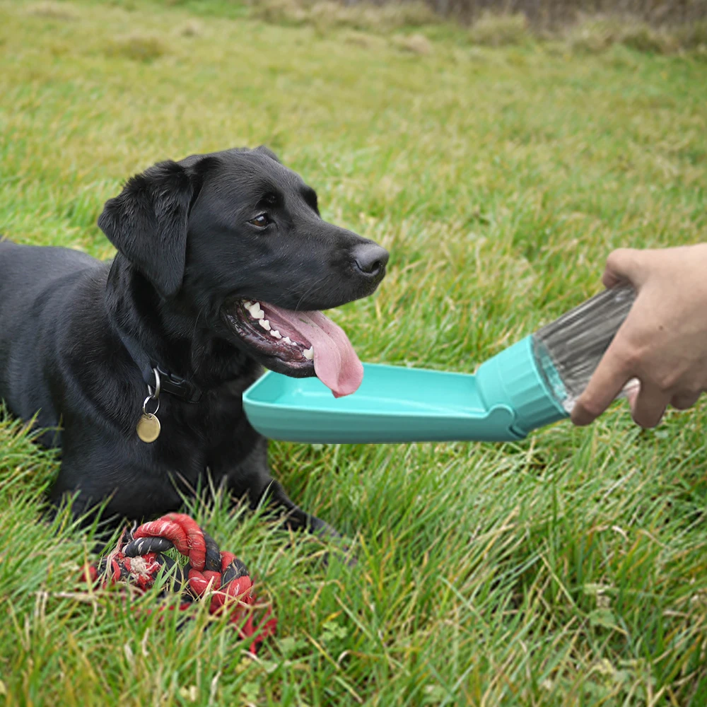 Portable Dog Water Bottle Leak Proof Pet Drinking Bowl For Travel_voghion.com