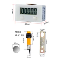 Compteur électronique numérique à 5 affichage de proximité, capteur magnétique industriel, compteur de poinçonnage, compteur d'induction automatique 4