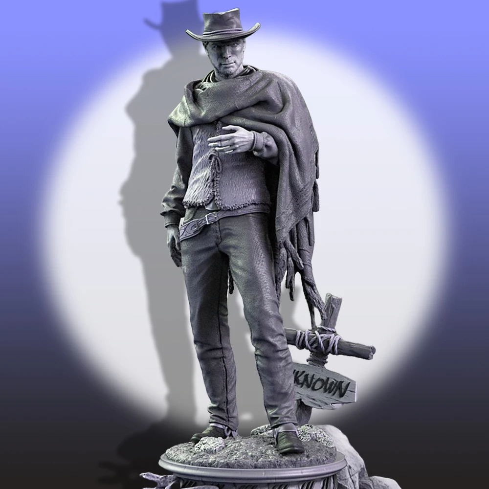 Frontier Revolver Resin Kit – 1:16 Original Westernfigur für DIY-Anpassung A2532 – Detail 1