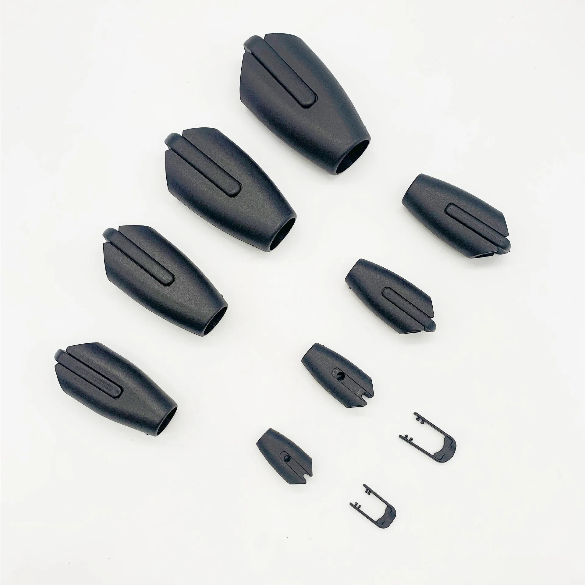 블랙 POM 버클 플라스틱 로프 클램프, 직경 8mm, 10mm, 12mm, 14mm, 16mm, 18mm, 20mm, 22mm