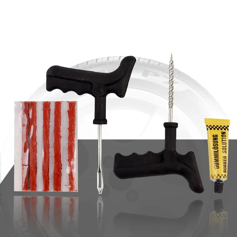 594E Gyors Gumiabroncs Javító Szerszámok Készlet Gumi Szalagokkal Cső