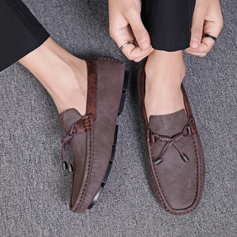 Lightweight Tassel Loafers Men Casual Shoes Handmade Leather Male Slip on Flats Man Moccasins Luxury Mens Driving Shoes 2024 3