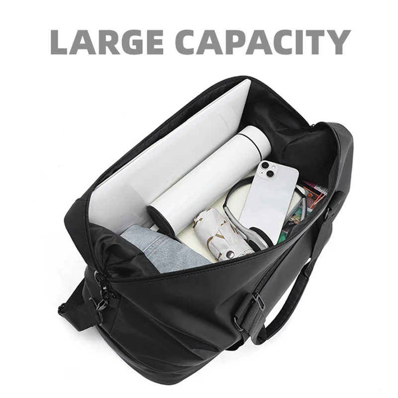 Sports Bag Waterproof Yoga Fitness Training Gym Handbag with Shoe Compartment Large Weekend Overnight Pack Dry Wet Travel Bags 3