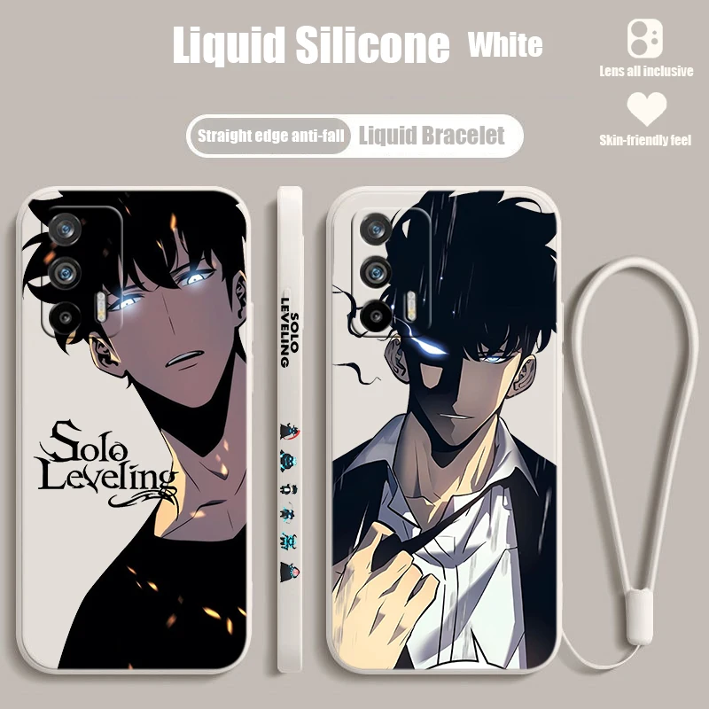 Cartoon Solo L-Eveling Cool Per Realme Q5I V23 Narzo 50A 50I 10 9I 8I 7I 6S Prime Global Liquid Left Rope Phone Case