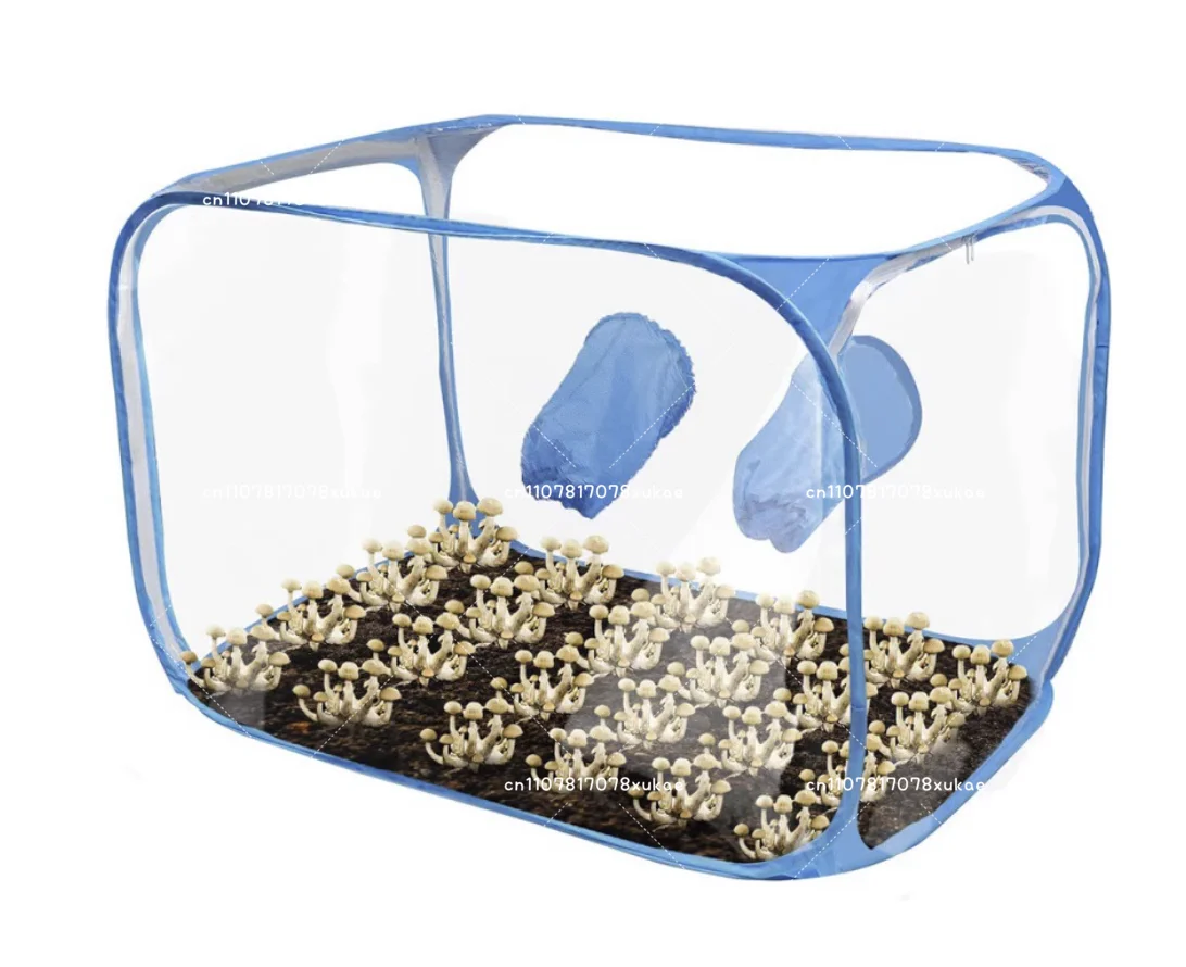 Mushroom Grow Bags Still Air Box Mushroom Tent Propagation Stations Portable Foldable for Edible Fungus R2L1