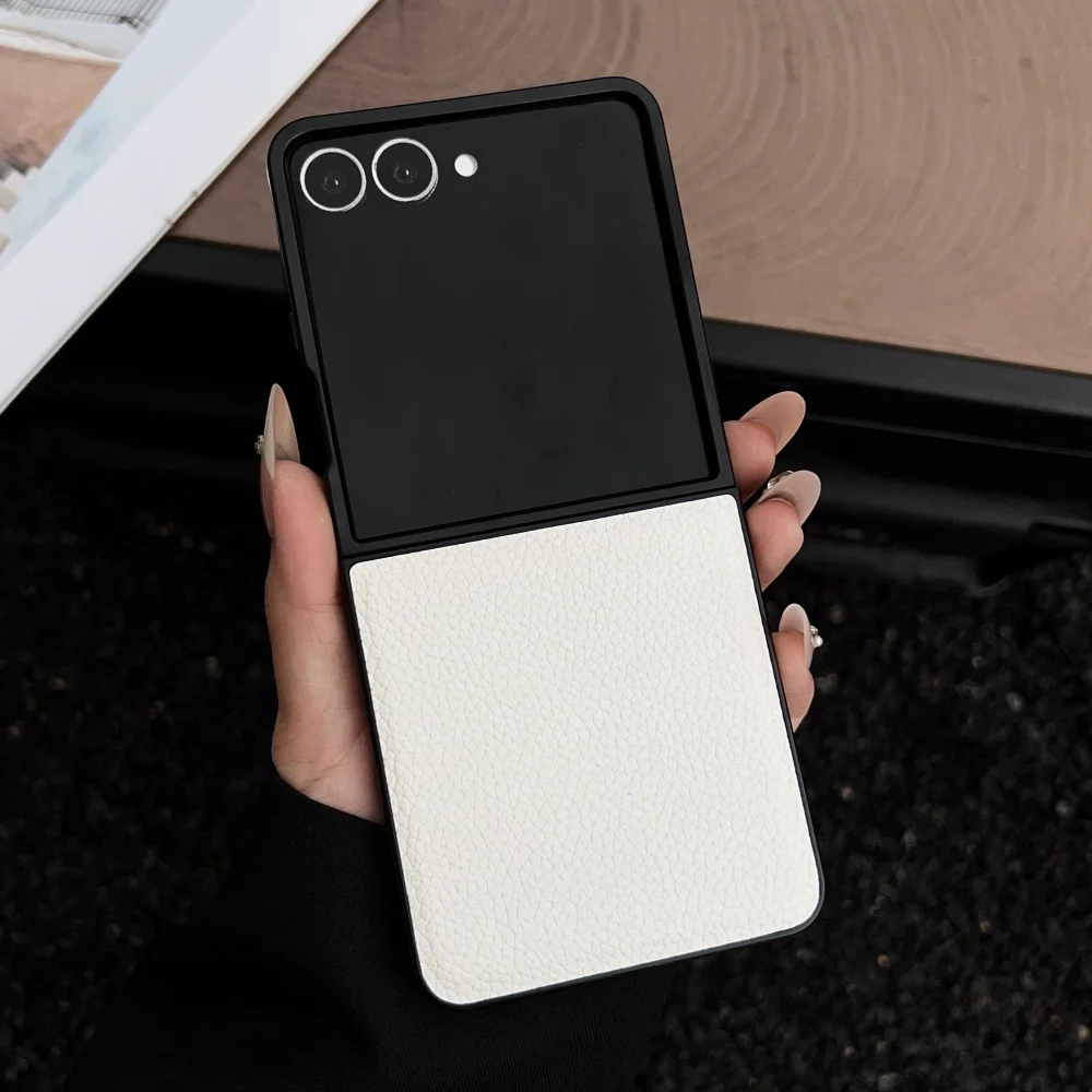 Luxurious Lychee Pattern Leather Phone Case - Shockproof Soft Cover
