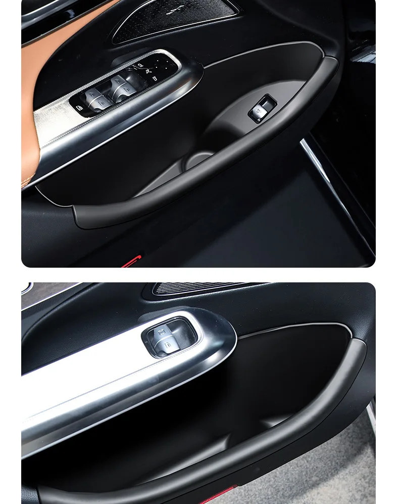 E-Class 260L 300L 2024-2025 Car Door Side Storage Box Front/Rear Side TPE Door S