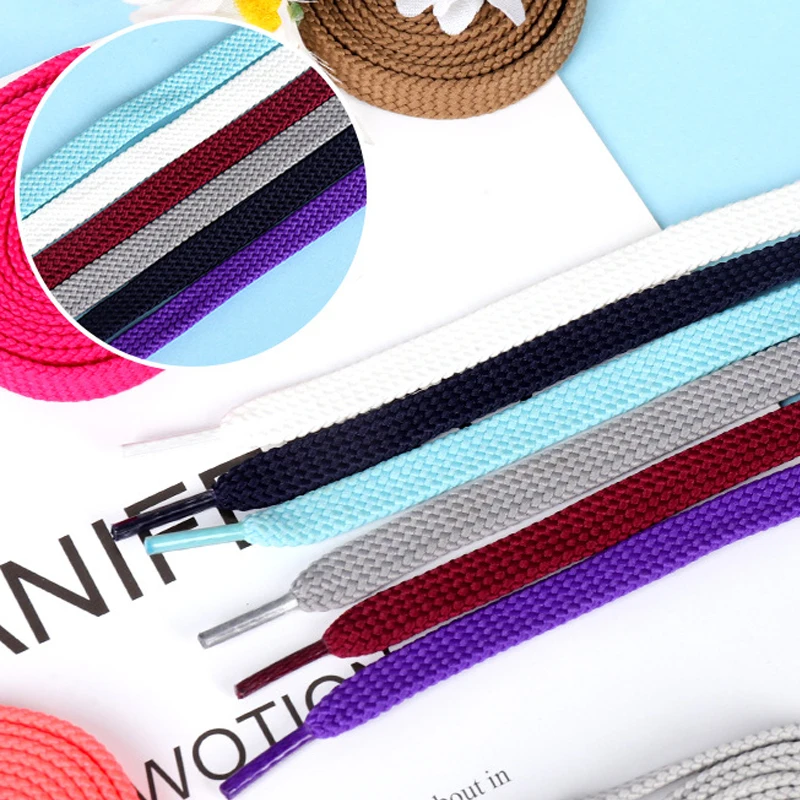 Sports double layered flat  casual shoes canvas shoelaces flat double layered coarse grain shoelaces flat shoelaces