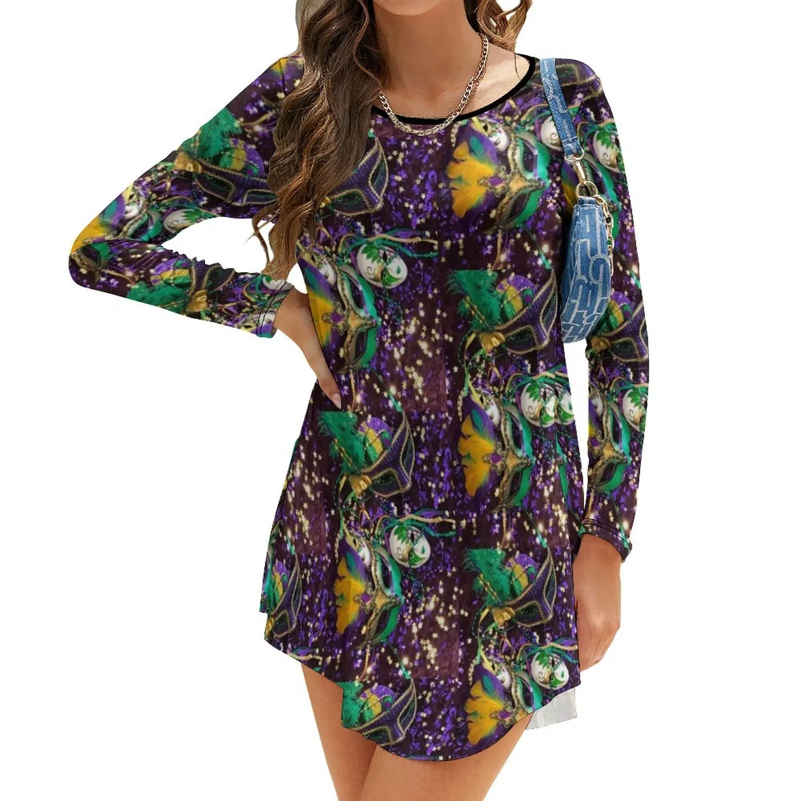 

Madi Gras Carnival VII Long-Sleeve Dress summer dress daily luxury evening dresses for women 2024