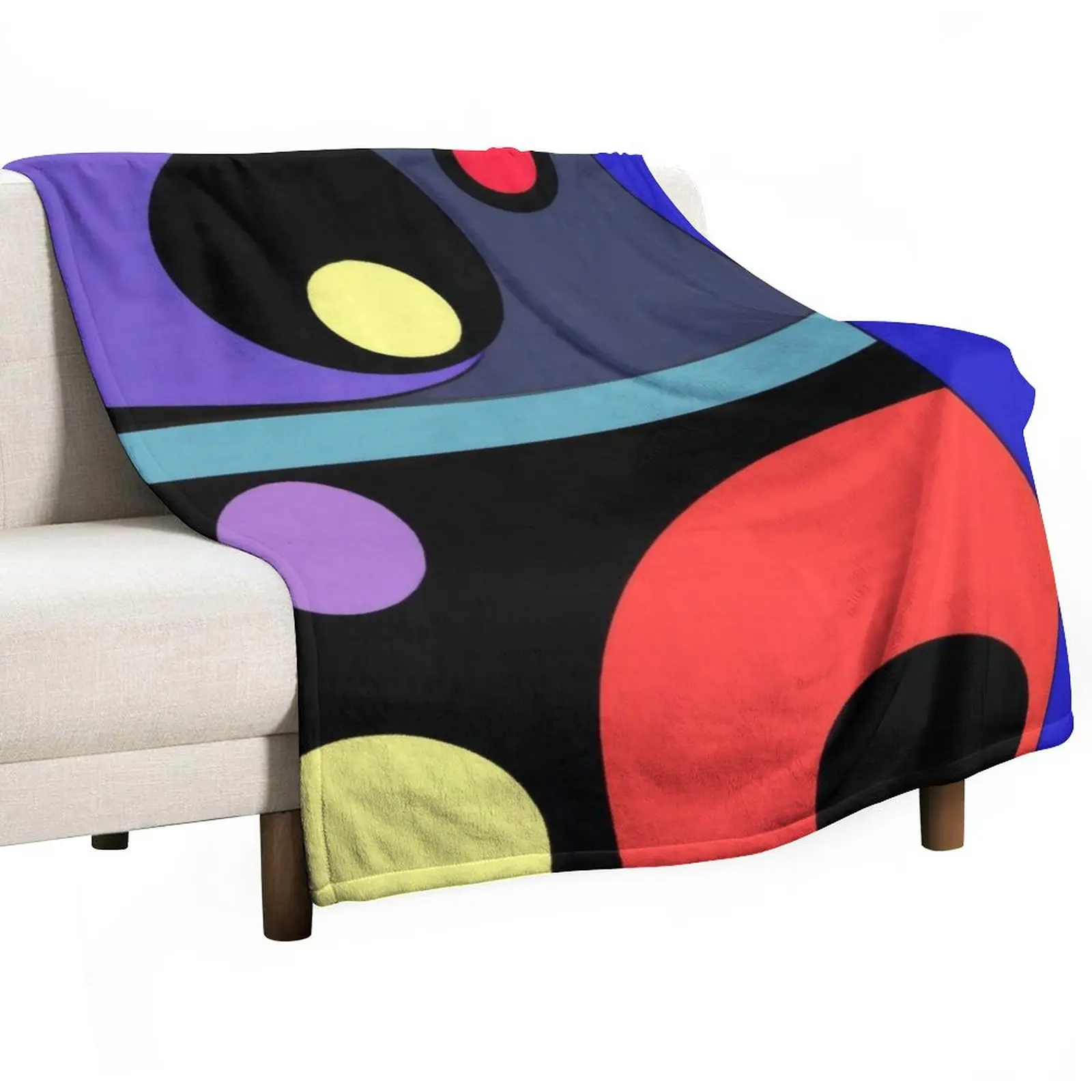 

New Hoopla' Design - Abstract Modern Art Throw Blanket Decorative Bed Blankets valentine gift ideas blankets and throws