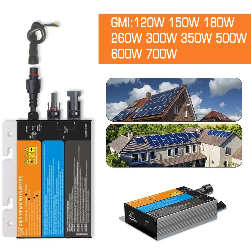 

120-700W Solar Grid Tie Inverter DC10.8-60V-AC220V MPPT Pure Sine Wave Inverter