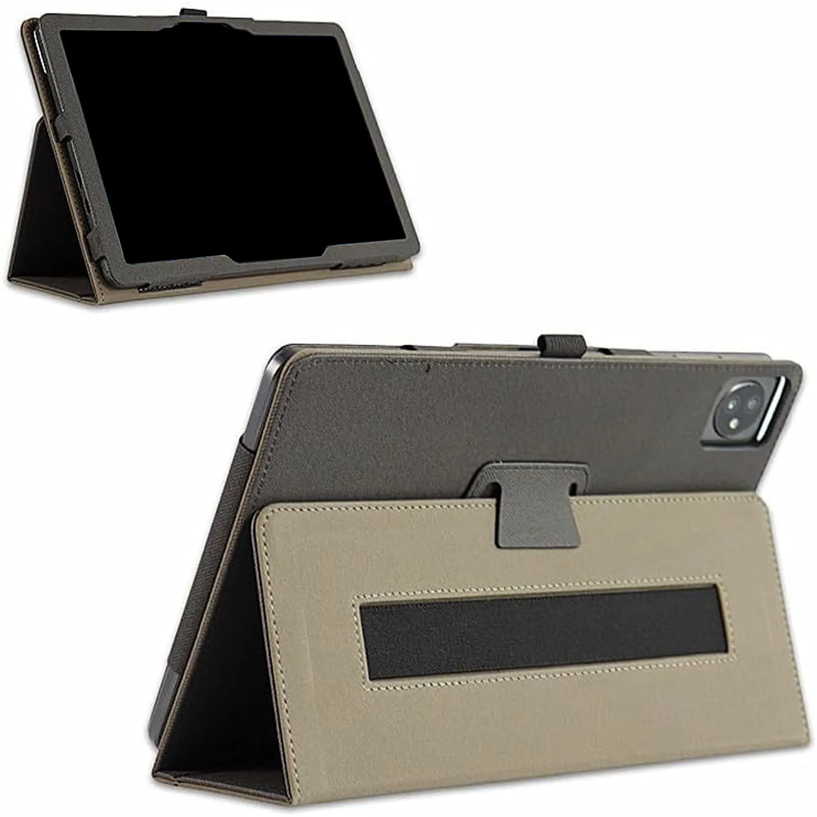 Durable Tablet Case with Kickstand & Shockproof PU Leather Design