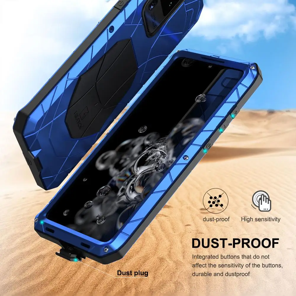 Luxury Phone Case For Samsung Galaxy S23 S22 S21 S20 Fe Ultra Lite Hard Aluminum Metal Phone Case Protector For Note 20 10 Plus