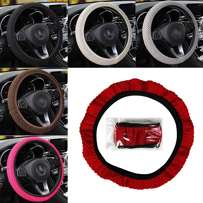 

Car Steering Wheel Cover Four Season Auto Universal Elastic Skid Proof Steering-Wheel Covers Car Decoration Accessories