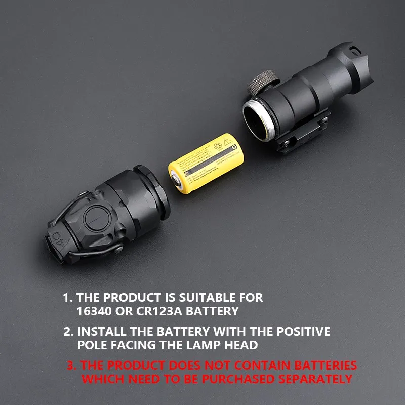 WADSN KIJI K1 Tacitcal Flashlight IR Illuminator Mini Hunting Outdoor Weapon Accessory Scout Light IR LED With Preesure Switch