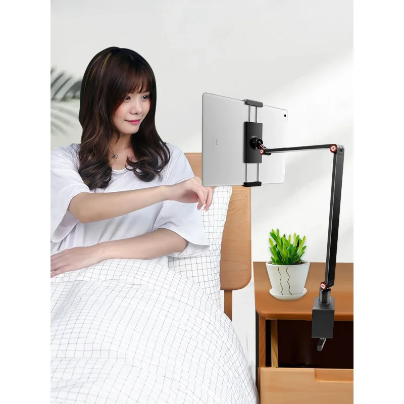 휴대용 금속 모니터 홀더 암 VESA 마운트 클램프 스탠드(12-17.3인치 게임용 확장 스크린용)