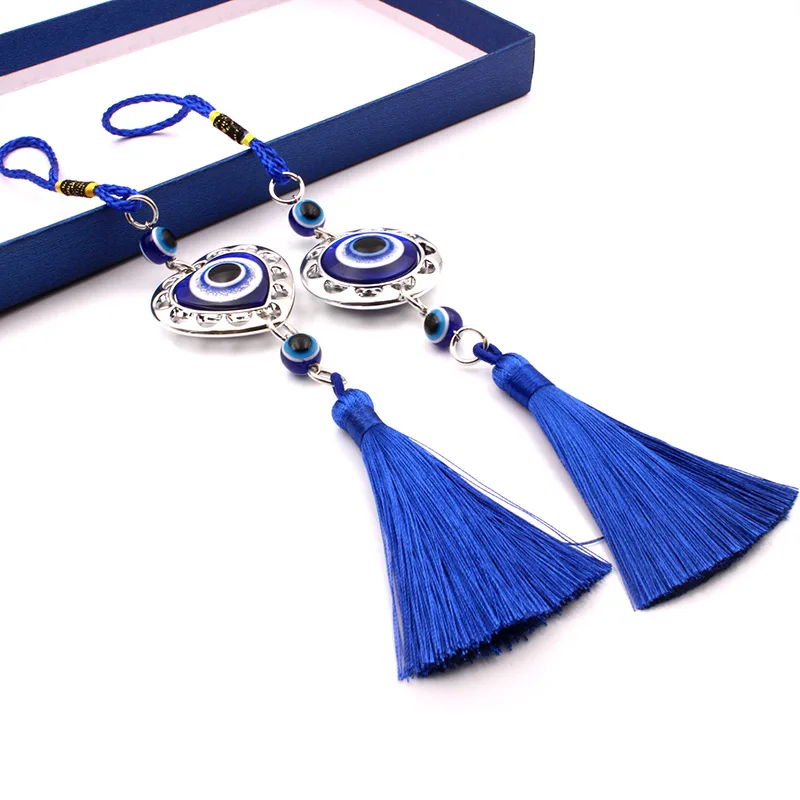 Hot-Selling-Alloy-Blue-Lucky-Evil-Eye-Tassel-for-Car-Hangings-Decorations-Resin-Turkish-Blue-Eye.jpg Forró Értékesítés Ötvözött Kék Szerencsés Gonosz Szem Bojt Az Autó Függő Dekorációkhoz Gyanta Török Kék Medál Varázsa Védelem - Image 6