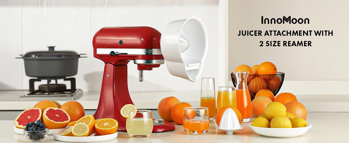 Description Picture 2 of itemFor Kitchenaid Stand Mixer Citrus Juicer Attachment Accessories Juicer Attachment with 2 Size Reamer