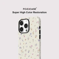 Magnetic For Magsafe Wireless Charge Case For iPhone 13 12 11 14 Plus 15 Pro 16 Pro Max Acrylic Fashion Little Flower Cover - Image 4