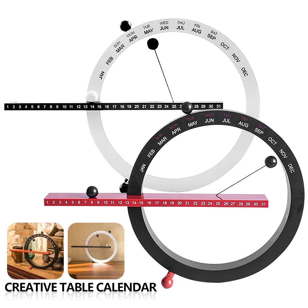 Magnetic Ball Clock Perpetual Wall Calendar Home Decor European Style digital clock table clock lcd digital clock digital desk clock digital table clock wall clocks