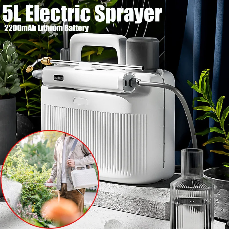 Pulverizador Elétrico De Jardim, Spray De Pesticidas, Ferramentas Elétricas De Flores De Rega, Bateria De Lítio 2200mAh, Mini Atomização