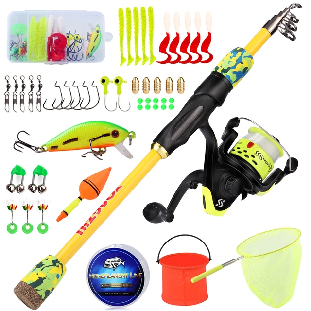 Sougayilang Fishing Rod Full Kit 1.5m/5ft Super Light Carbon Feiber  Portable Fishing Rod With Fishing Reel Travel Fishing Tackle - Rod Combo -  AliExpress