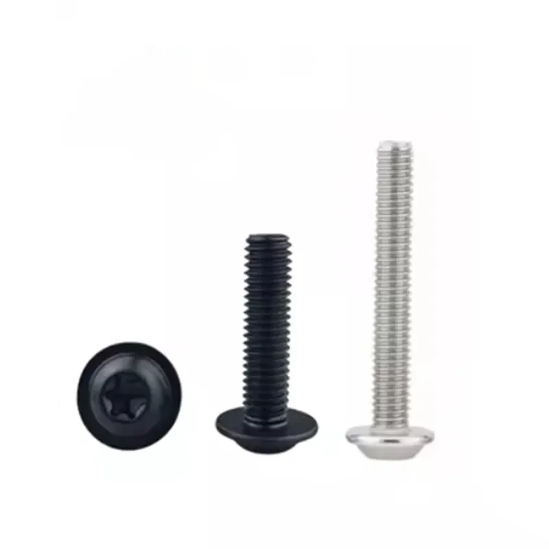 Vite A Testa Sottile Torx Nera M2 M2.5 M3 M4 M5 M6 Bulloni A Testa Torx Ultra Sottile A Sei Lobi In Acciaio Inossidabile Con Wafer Piatto 10 Pezzi, 10 Pezzi, M2,5x3mm - Foto 4