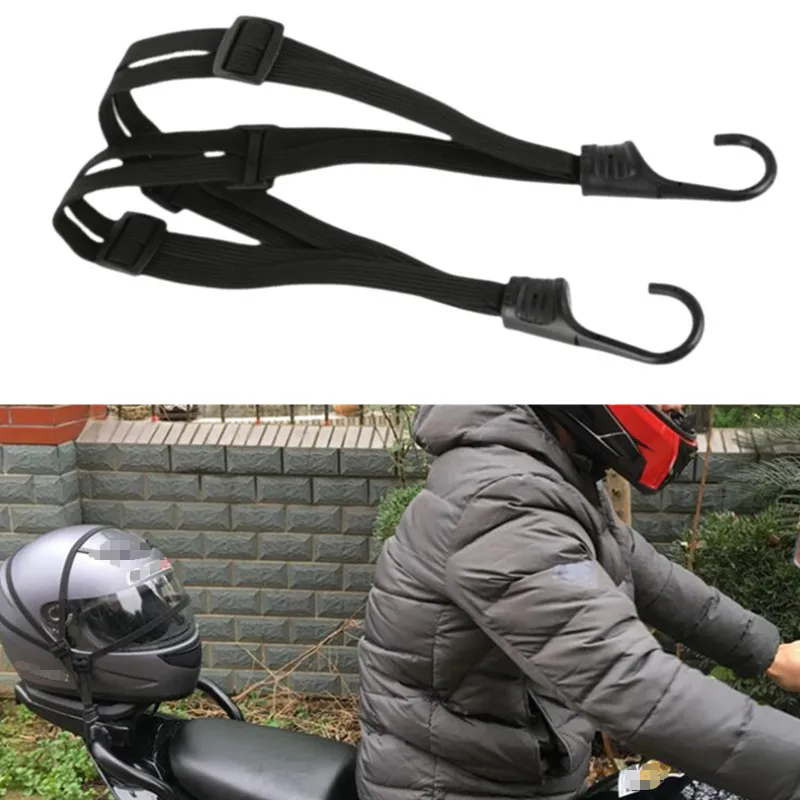 

60cm Motorcycle Helmet Straps Motorcycle Accessories Hooks Luggage Retractable Elastic Rope Fixed Strap Motos Helmet Luggage Net