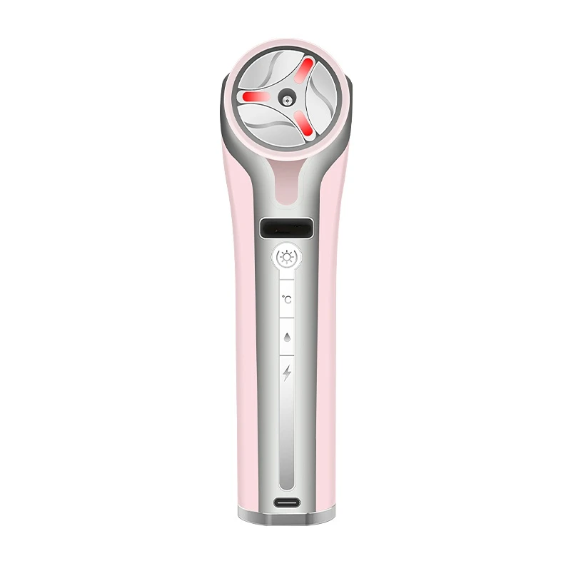 Rf&EMS Face Masser Lifting Beauty Led Facial Neck Beauty Instrument Photon Therapy Heating Wrinkle Removal Facial Machine Spa foldable led photon 180° heating threapy face