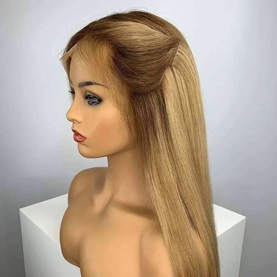 TAVIMART  -  Long Grey Water Wave Lace Front Wigs For Black Women Soft Babyhair PrePlucked Natural Hairline Glueless Fiber