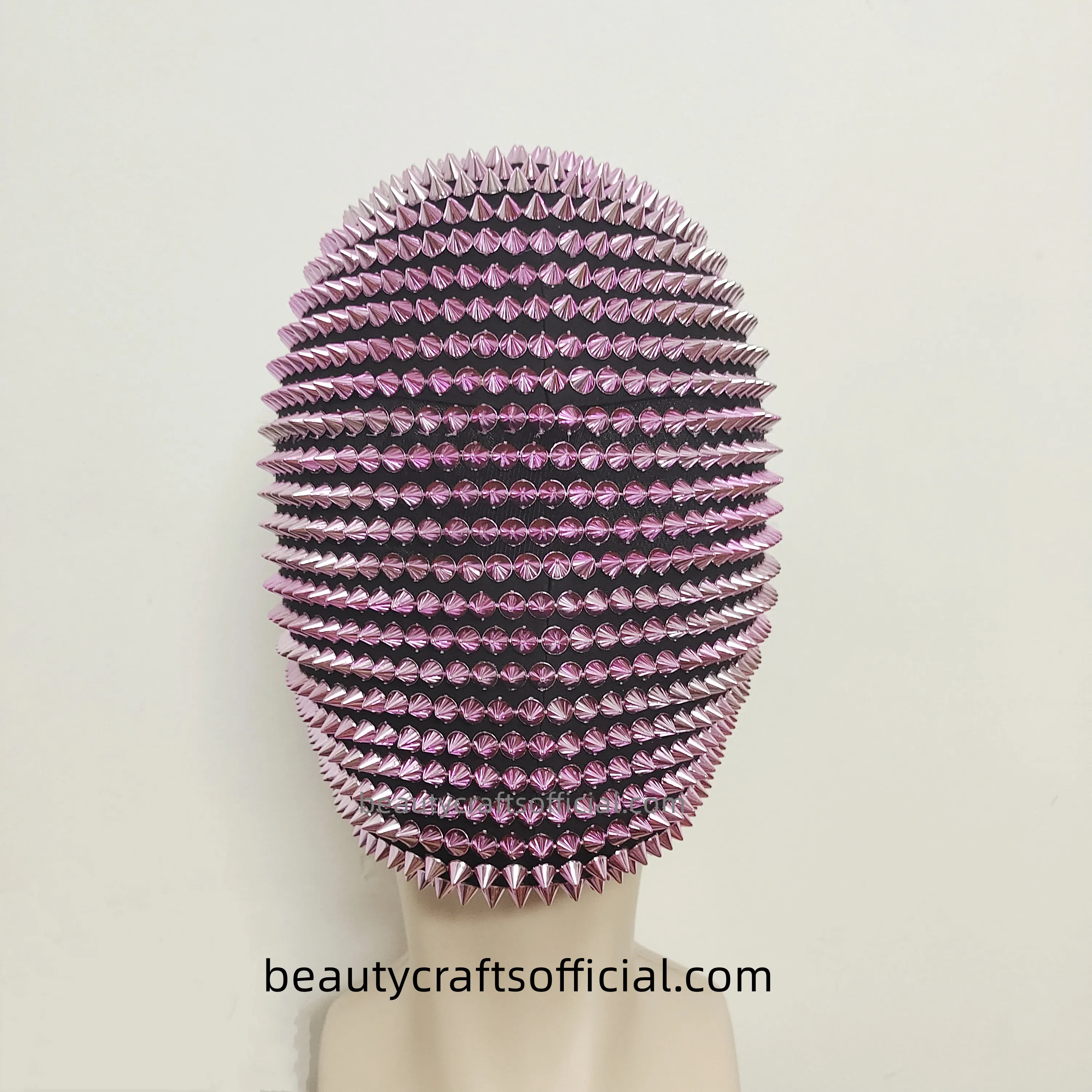 

Жемчужная розовая забавная маска с заклепками шипованные шипы полное лицо драгоценность маска для лица праздник Хэллоуин ужасная Маскарадная маска