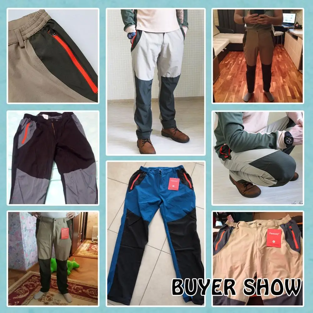 Facecozy Men Summer Breathable Hiking Fishing Pants Quick Dry Outdoor Sport Pant Elastic Thin Anti-UV Trousers Male Pantolon