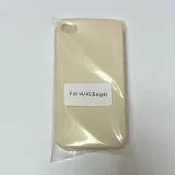 Transparent Shockproof Protective Phone Case - Fashionable and Durable Design - TPU (For 4 4S(Beige))