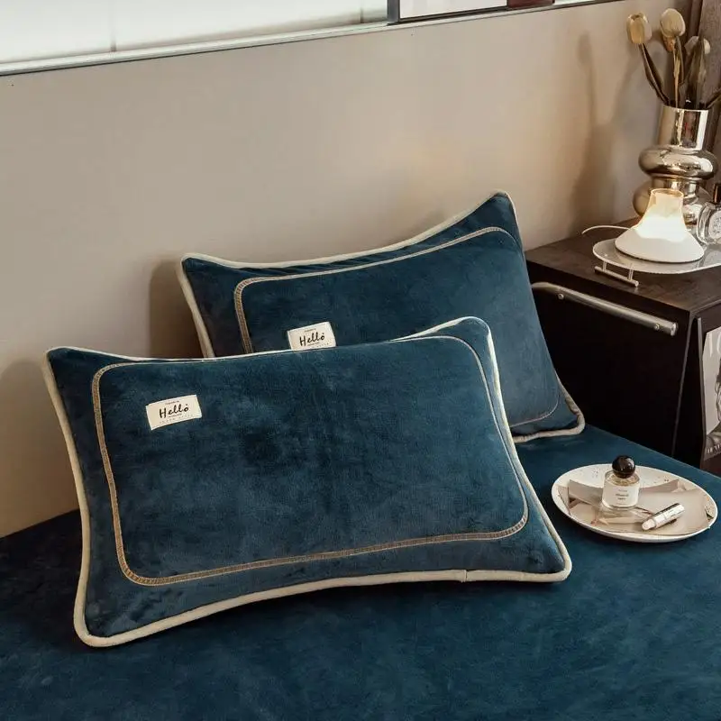 Flannel Pillowcase Cover Flannel Pillow Cover Thick Pillow Cover Pillow Case Pillow Case