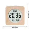 Electric Desk Clock Small Battery Alarm Clock Wooden Clock with Snooze and Nightlight Battery Powered Alarm Clock for Home 6
