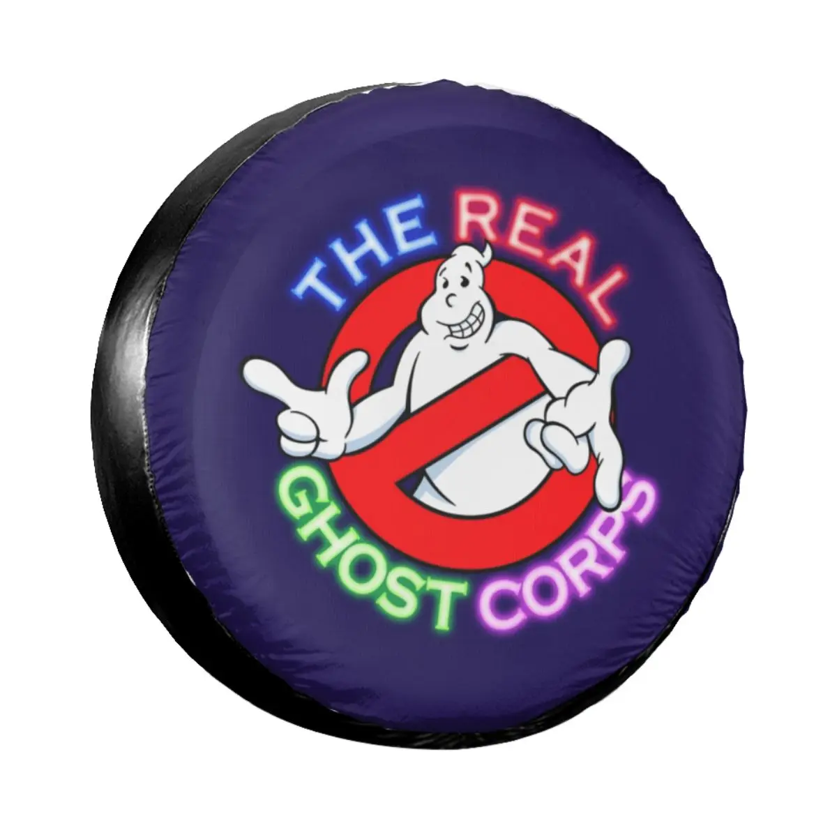 sun cover for car Green Monster Spare Tire Cover Weatherproof Dust-Proof Movie Ghostbusters Wheel Covers for Jeep Honda 14" 15" 16" 17" Inch rv tire covers Car Covers