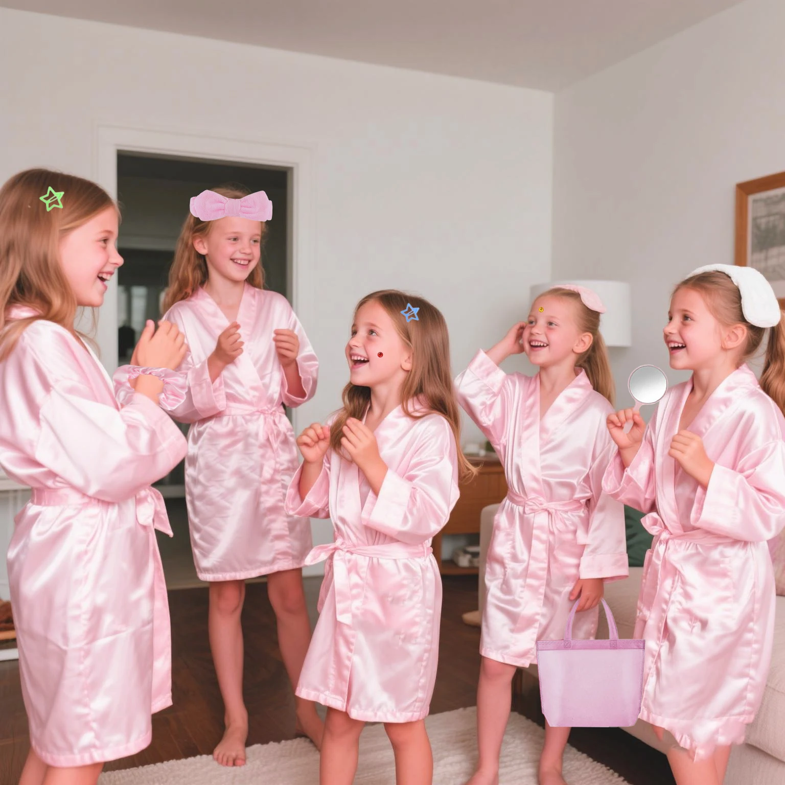 Girls Spa Party Robes Set 2