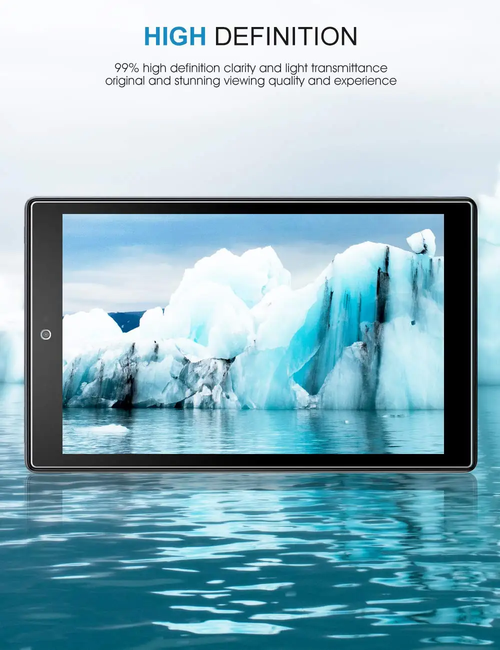 Tempered Glass Screen Protector for Amazon Fire HD 10 (9th / 7th, 2019/2017 Released) Fire HD 10 Kids Edition 2019/2017 Released 5