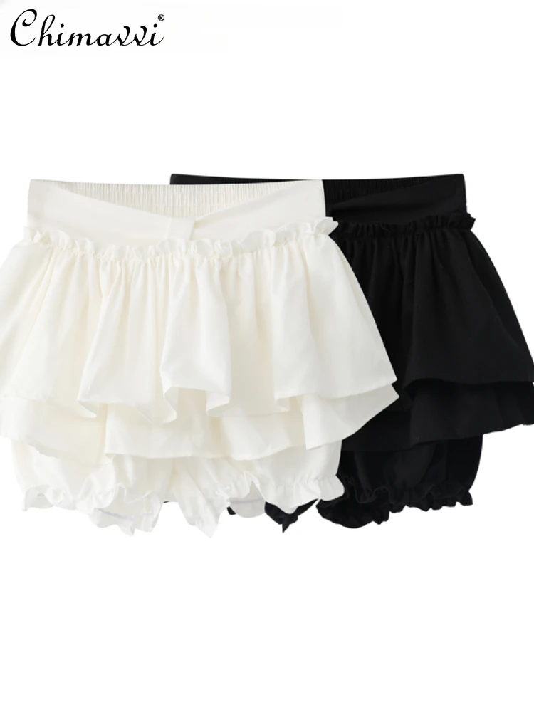 Preppy Style Sweet Cute Women's Short Skirts Summer Sexy Fashionable All-Match High Waist Slim Fit Cake Skirts A-line Skirts holiday candle festive led candle lights charming christmas desktop decorations with cute patterns for a magical holiday winter