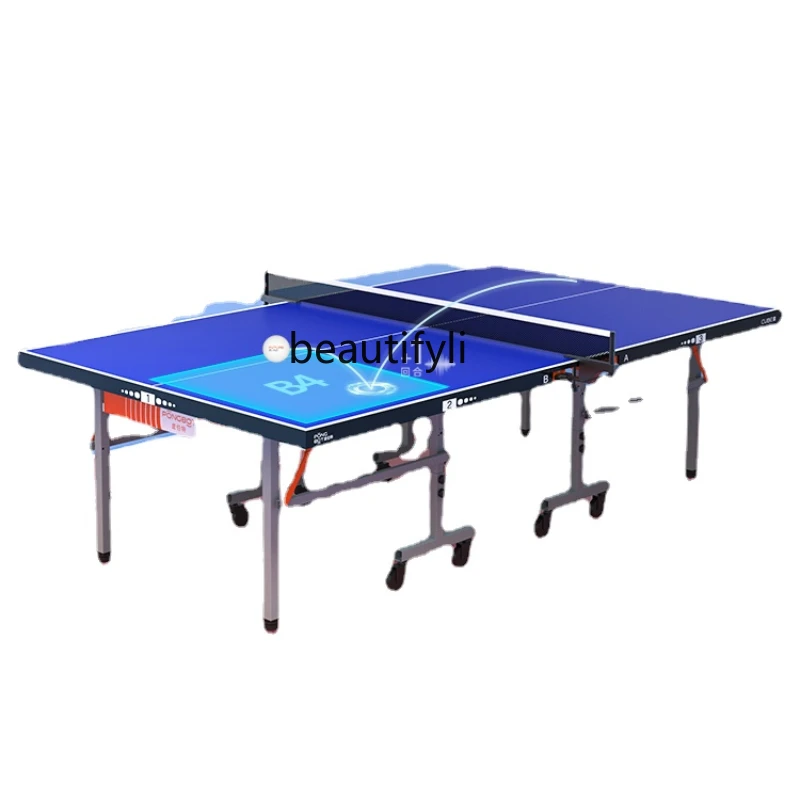 

Table Tennis Table Home Training Foldable Mobile Indoor Standard Family Soldier Table Tennis Table
