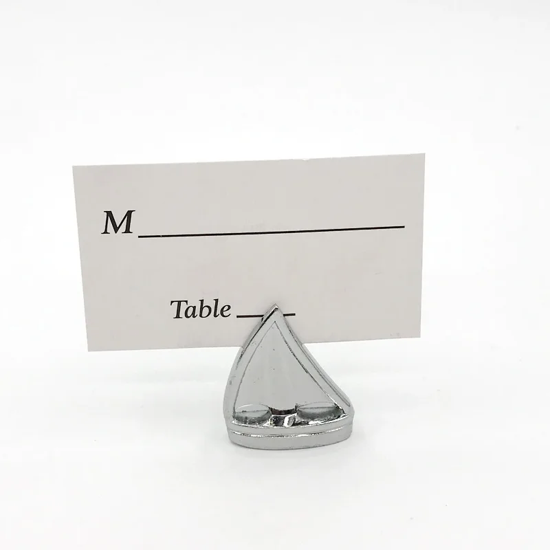 Gold Lucky Elephant Place Card Holders Name Photo Holder Table Decoration Favors Baby and Wedding Party 12PCs
