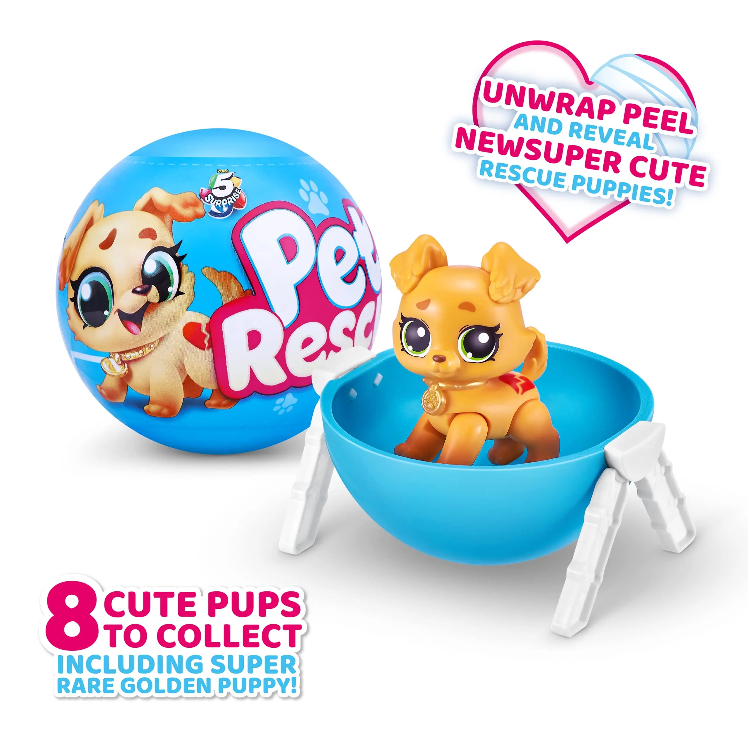 ZURU Surprise Pet Rescue Series Mystery Collectible Capsule
