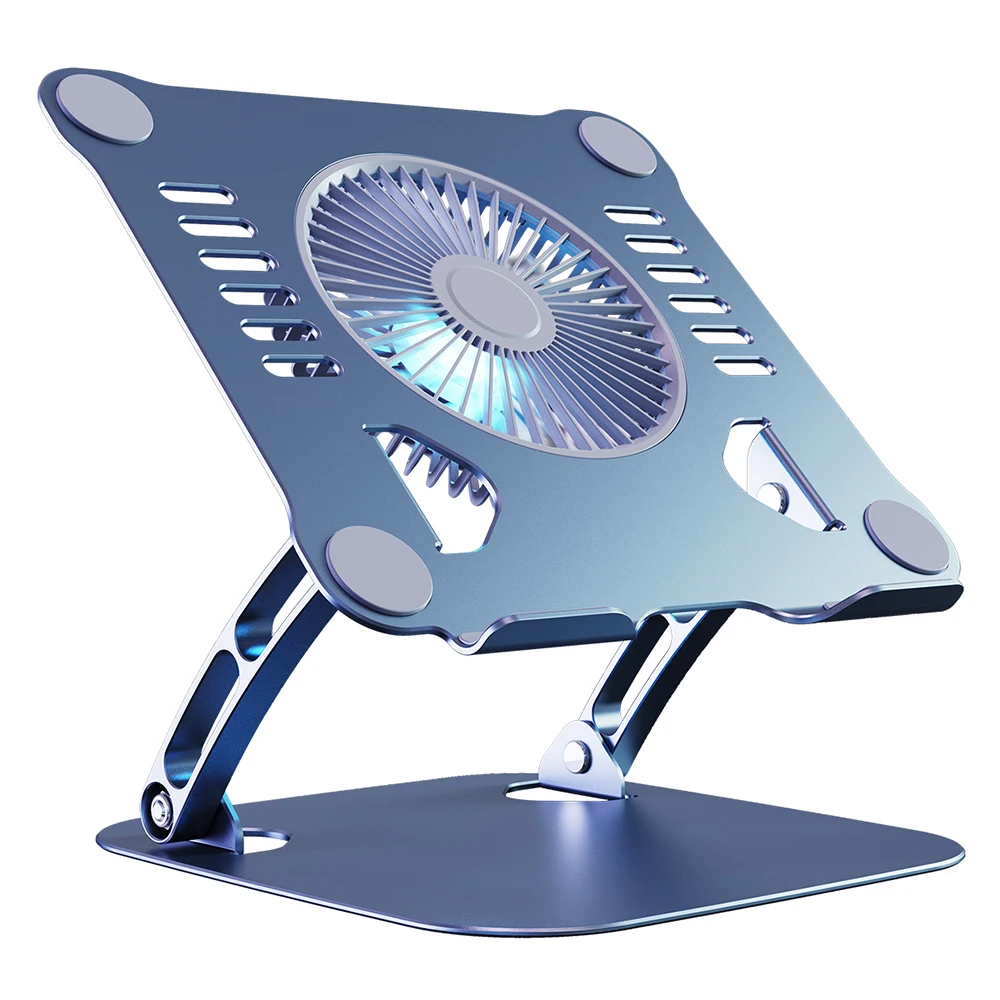 

Foldable Laptop Tablet Stand With Cooling Fan Heat Dissipation For Desktop MacBook Air Pro Stand Cooler Aluminum Notebook Holder