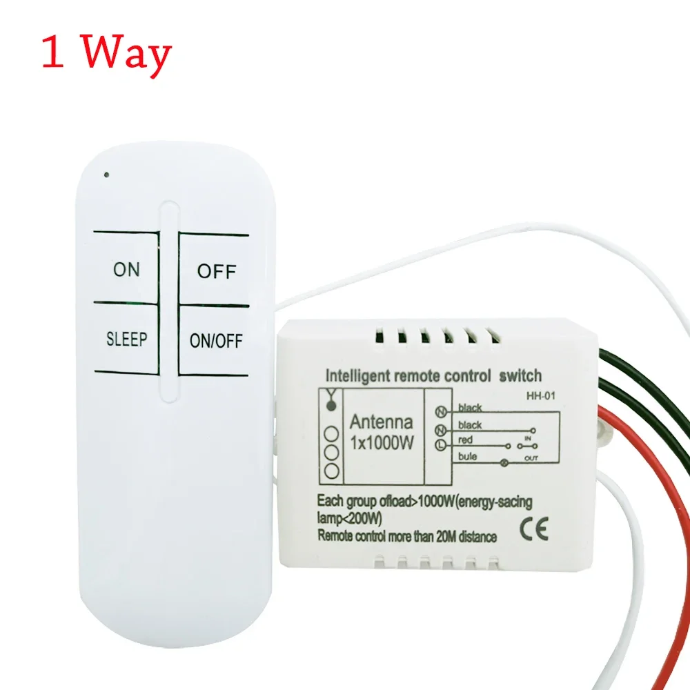 AC220V commutateur de télécommande Intelligent sans fil numérique 1 voie 2 voies 3 voies commutateur d'aptititude de télécommunication numérique manuel Intelligent