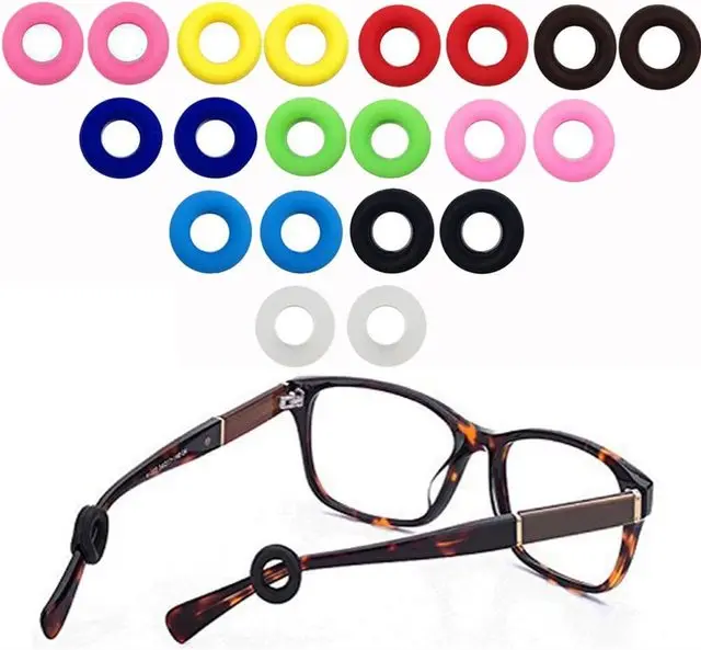 Tanio 20 sztuk przezroczyste silikonowe antypoślizgowe okulary ucha haki okrągły sklep