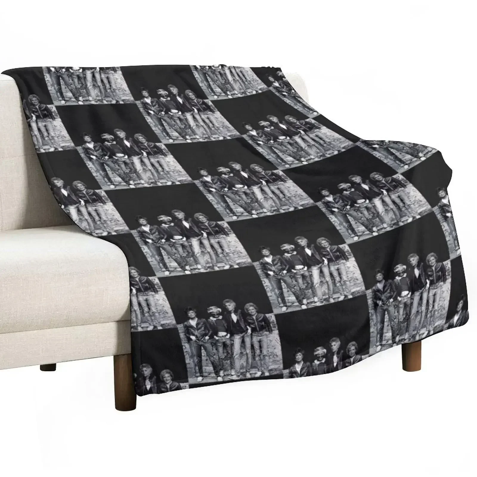 

Golden Warhol Girls Throw Blanket Personalized Gift Luxury Flannels Blankets